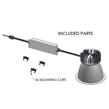 Commercial Recessed LED Retrofit Lighting, 10 Inch, 40W, 4000 Lumens